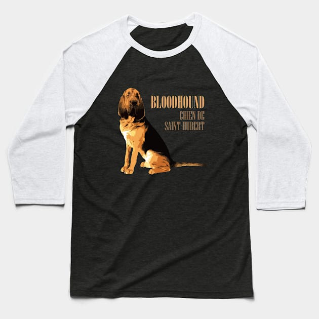 Bloodhound Baseball T-Shirt by Nartissima